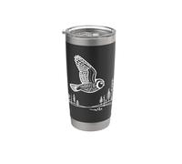 Owl Line Art Birdwatcher Stainless Steel Insulated Tumbler