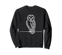 Owl Line Art Birdwatcher Sweatshirt