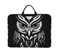Owl Line Drawing Printed Laptop Sleeve - (16.5 x 12.2 inches) Shockproof Portable Laptop Sleeve