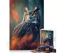 Owl Looks Into The Forest Jigsaw Puzzles for Adults1000 Pieces Recall Upgrade Peaceful Time Tight Cut Santa Wish List (50x75cm)