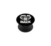Owl Lover Nocturnal Bird Nature Enthusiast Birdwatching Owl PopSockets Adhesive PopGrip