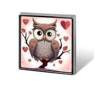 Owl Lover1 Island Of Cuba Lapel Pin for Men Women Square Fashion Brooch Pin - Cute Enamel Badges, Aluminum Alloy Metal Pinback for Hats, Shirts, Bags, Jackets & Accessories