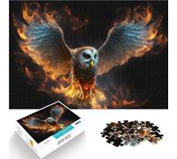 Owl made by fireAdults 1000 Piece Jigsaw Puzzle Toys Educational Games Stress Relieving is ideal as gifts for the whole family 38x26cm