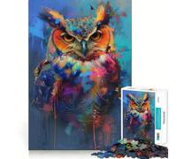 Owl Magic 1000 Piece Jigsaw Puzzles for Teenagers Jigsaw Boost Recall Soothing Play Tight Edge Premium Gift (38x26cm)