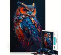 Owl Magic 1000 Piece Jigsaw Puzzles for Teenagers Jigsaw Mind Game Toy Home Enjoy Neat Cut Perfect Present (50x75cm)