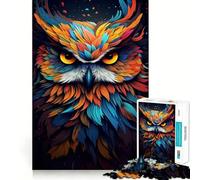 Owl Magic 1000 Pieces Jigsaw Puzzles for Adults Brain Challenge Toy Indoor Play Precise Cut Fine Art Piece (38x26cm)