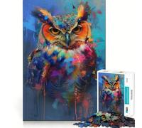 Owl Magic 1000 Pieces Jigsaw Puzzles for Adults Smart Toy Home Activity Accurate Cut Wall Art Decor (38x52cm)