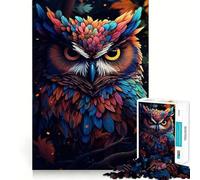 Owl Magic 1000 Pieces Jigsaws Adults Puzzles Gifts Boost Memory Mental Relax Premium Cut Warm Surprise (50x75cm)