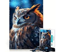 Owl Magic Hard Jigsaw Puzzle for Adults 1000 Pieces Boost Memory Soothing Play Premium Cut Perfect Present (38x26cm)