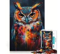 Owl Magic Hard Jigsaw Puzzle for Adults 1000 Pieces Boost Memory Soothing Play Premium Cut Perfect Present (50x75cm)