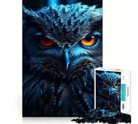 Owl Magic Jigsaw Puzzle for Teenagers 1000 Pieces Strong Logic Toy Quiet Calm Clear Edge Elegant Gift (38x52cm)