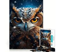 Owl Magic Jigsaw Puzzles for Adults 1000 Pieces Strengthen Memory Family Bond Clean Edge Birthday Gift (50x75cm)