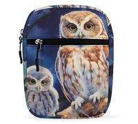 Owl Mama And Little Small Crossbody Bag for Men Women