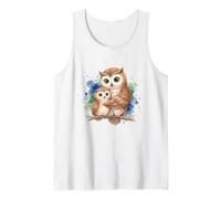 Owl Mama Baby Mother Child Mom Love Tank Top
