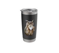 Owl Matcha Tea Stainless Steel Insulated Tumbler