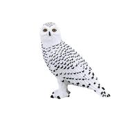 Owl Model Realistic White 5x5x5.25cm Arctic Bird Figurine Collectible Miniature
