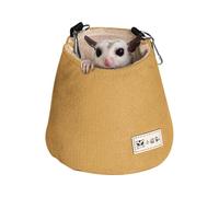 Owl Monga Bed Bag, Guinea Pig Hanging Basket Warm Bed - Sugar Glider Hammock Bag Cage for Accessories and Toys, Warm Fleece Nest for Pet Animal Bed