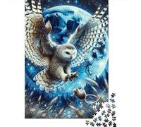Owl Moon Chase1000pc Cardboard Family Jigsaw Puzzle Multi Pack Adult Couple Partners Ultra Difficult Puzzle Wall Decoration Best Gift 52x38cm/1000pcs