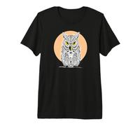 Owl Moon Knowledge Conspiracy Secret Bird Forest Mystical Premium T-Shirt