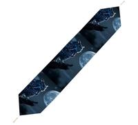 Owl Moon Night Table Runner Dining Table Cloth 229*33cm