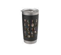 Owl Moon Phases Gothic Mystical Night Nature Owl Lover Stainless Steel Insulated Tumbler