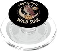 Owl Moon Sun Stars Mystic Nature Magic Boho Vibes PopSockets PopGrip for MagSafe