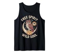 Owl Moon Sun Stars Mystic Nature Magic Boho Vibes Tank Top