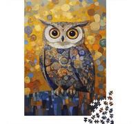 Owl Mosaic Art Jigsaw Puzzles for Adults Animal Puzzles 1000 Pieces Educational Games Home Decoration Gifts 38x26cm/1000pcs