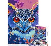 Owl Nature Jigsaw Puzzles 1000 Piece for Adults Enhance Focus for Better Performance Quiet Soothing Playtime Fun (38x26cm)
