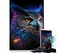 Owl Night Hard Jigsaw Puzzle for Adults 1000 Pieces Memory Lift Easy Leisure Image Assembly Artistic Gift (38x52cm)