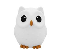 Owl Night Light - 15cm Silicone Rechargeable Nursery Lamp, Soft Glow Bedside LED | Cute Silicones Lamp for Bedroom Study Room Kids Children Nighttime Reading Relax Sleep Decor