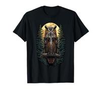 Owl Nocturnal Bird of Prey Silent Wise Spirit Hunter T-Shirt