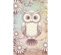 Owl notebook, 60 squared pages, 5”x8” for notes and creative writing: Journal, diary, undated planner, for adult and teen