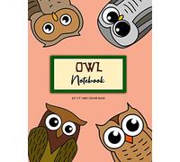 Owl Notebook: 8.5" X 11" Lined College Ruled