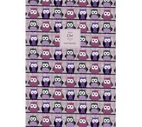 Owl Notebook - Lined Pages - A4 - Premium: (Purple Edition) Fun Notebook 192 lined pages (A4 / 8.27x11.69 inches / 21x29.7cm)