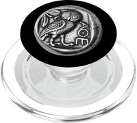 Owl of Athena Coin Minerval AOE Symbolism PopSockets PopGrip for MagSafe