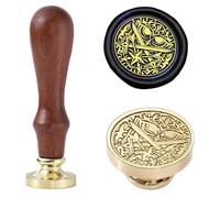 Owl of Athena Wax Seal Stamp - 0.98 inch (25 mm) Removable Brass Sealing Wax Stamp for Envelope Letterheads,Gift Decorations and Craft DIY