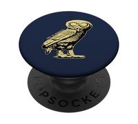 Owl of Minerva Athene Noctua Greek Mythology Wisdom Symbol PopSockets Adhesive PopGrip