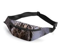 Owl on A Branch Belt Bag, Multifunctional Sports Waist Pouch with Adjustable Strap, Lightweight Casual Waist Pack for Travel Running Cycling Daily Outdoor Activities