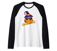 Owl on Hallows Eve - Owloween Raglan Baseball Tee