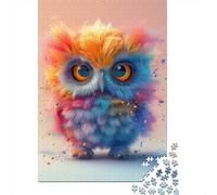 Owl Paper Jigsaw Puzzle for Adults 1000 Piece Puzzles for Teenagers Creative Jigsaw Puzzles Family Challenging Games Toys 1000pcs (38x26cm)