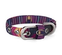 Owl Pattern Dog Collar Adjustable Soft and Comfortable Puppy Collars with Metal Buckle Pet Collar for Small Medium Pet