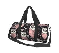 Owl Pattern Travel Duffel Bag Sports Gym Bag, Lightweight Overnight Weekender Bag With Shoes Compartment Yoga Gym Sports Bag For Men Women