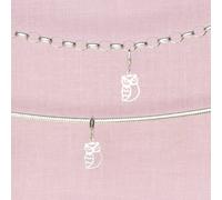 Owl Pendant Charm - Sterling Silver