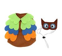Owl Pet Costume for Dogs & Cats | Funny Holiday Season Christmas Dress Up | Soft Velvet Puppy Clothes for Parties/Festivals/Daily Use | Comfortable Pullover Design with (L)