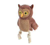 Owl Pet Toy - Soft Interactive Squeaky, Dog Chew Toy for Pets, Plush Design with Safe Bite Material, Fun Play, Engaging Sounds for Small, Medium, and Large Puppies at Home