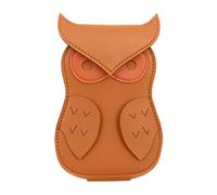 Owl Pick Holder Case - PU Leather Picks Storage Pouch with 18 Slots - Musician Accessories, Portable Picks Organizer Box for Guitar, Bass, Ukulele