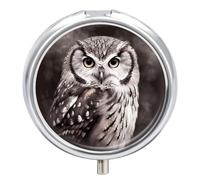 Owl Pill Case Travel Pill Container Mini Travel Medicine Tablet Vitamin Holder Organizer Medicine Cod Liver Oil Storage