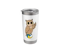 Owl Plays Volleyball Stainless Steel Insulated Tumbler