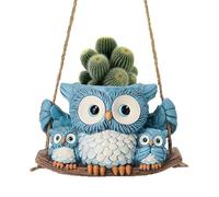 Owl Pot,Cute Animal Shaped Planter - Resin Cute Drainage Waterproof Creative Vase For Desk Table Shelf Workplace Home Garden
